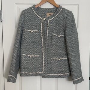 Blue/green Tweed Women's Blazer
